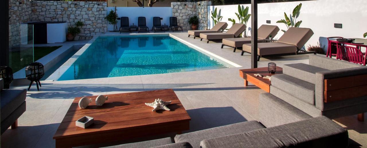 Avrilia Seaside Villa Heated Pool Almirida Dış mekan fotoğraf