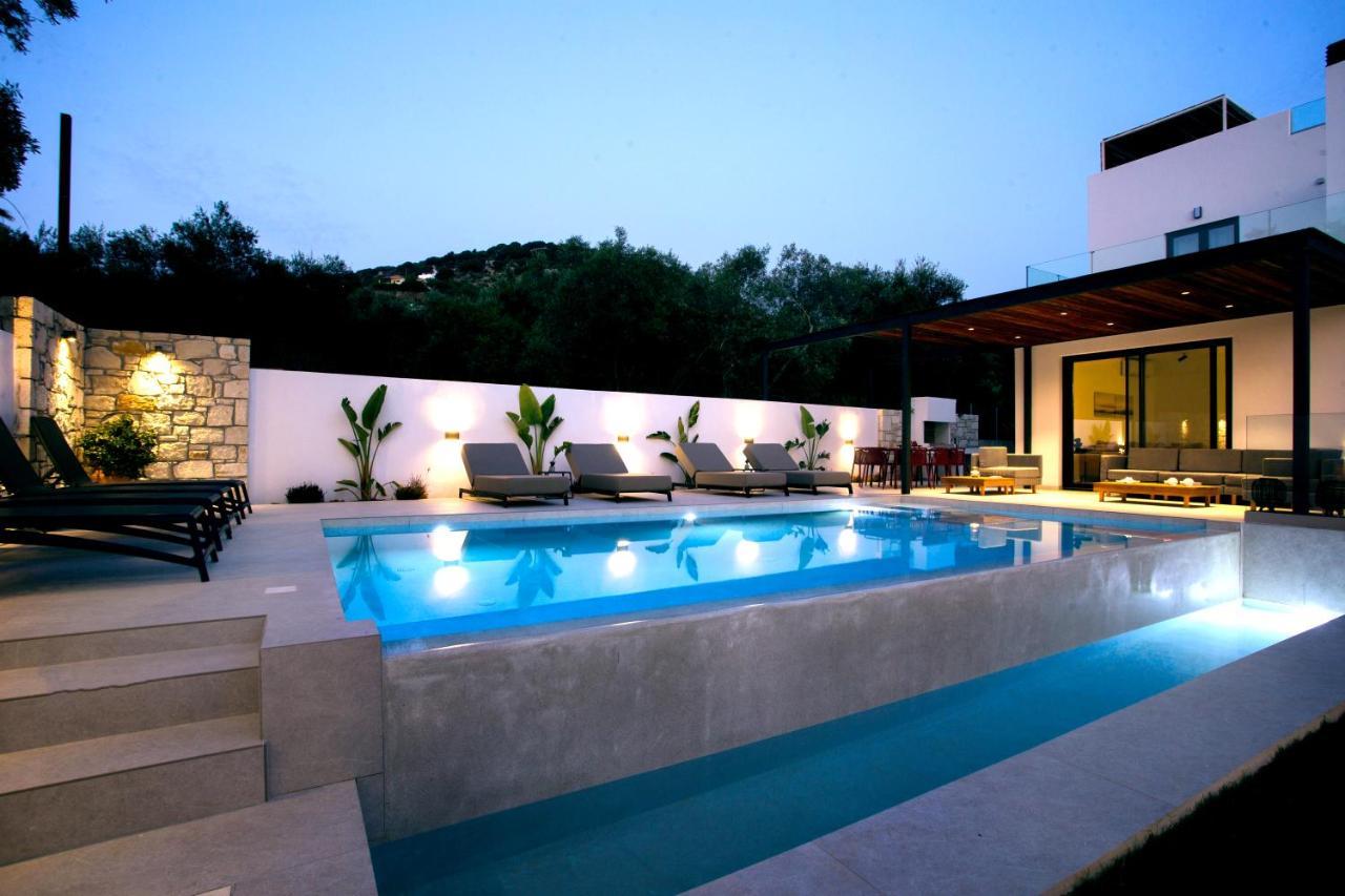 Avrilia Seaside Villa Heated Pool Almirida Dış mekan fotoğraf