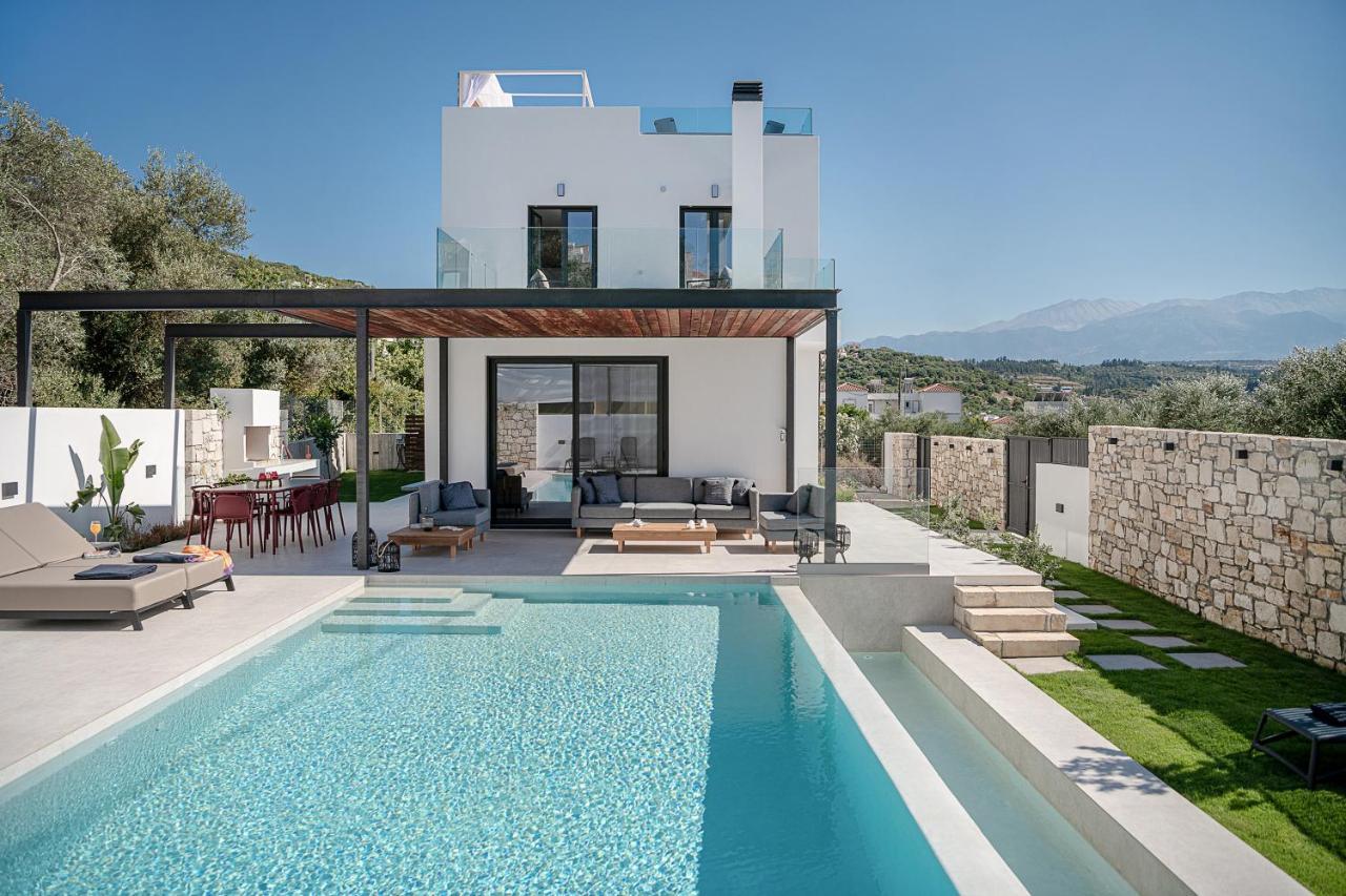 Avrilia Seaside Villa Heated Pool Almirida Dış mekan fotoğraf