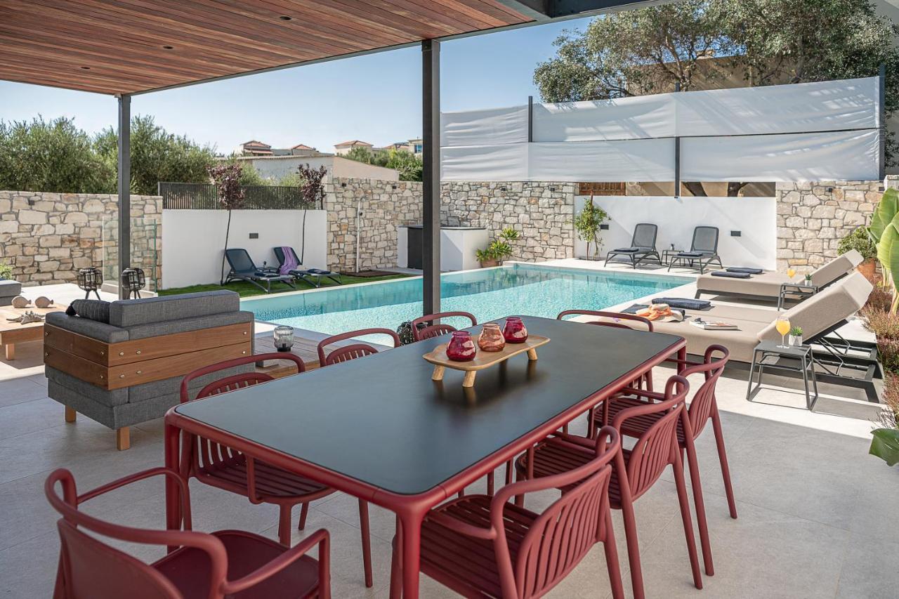 Avrilia Seaside Villa Heated Pool Almirida Dış mekan fotoğraf