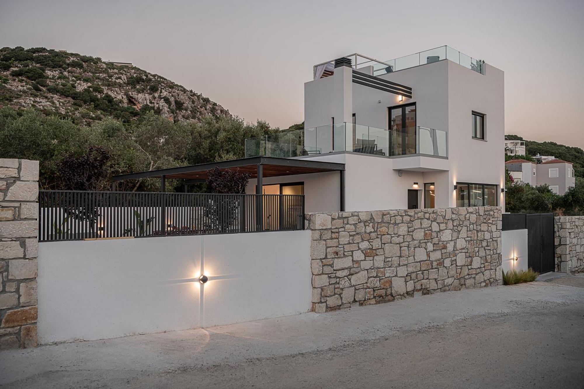 Avrilia Seaside Villa Heated Pool Almirida Dış mekan fotoğraf