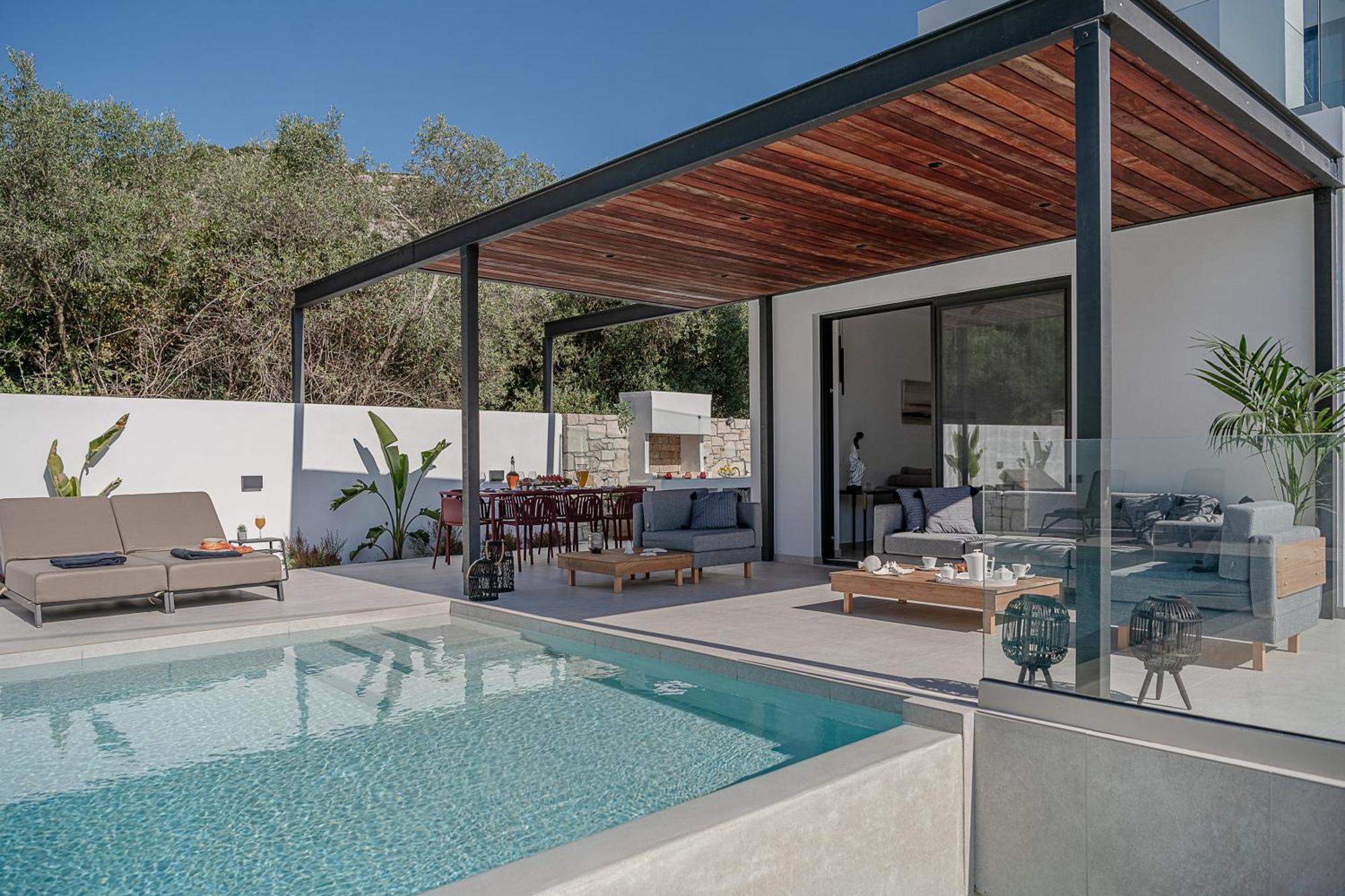 Avrilia Seaside Villa Heated Pool Almirida Dış mekan fotoğraf